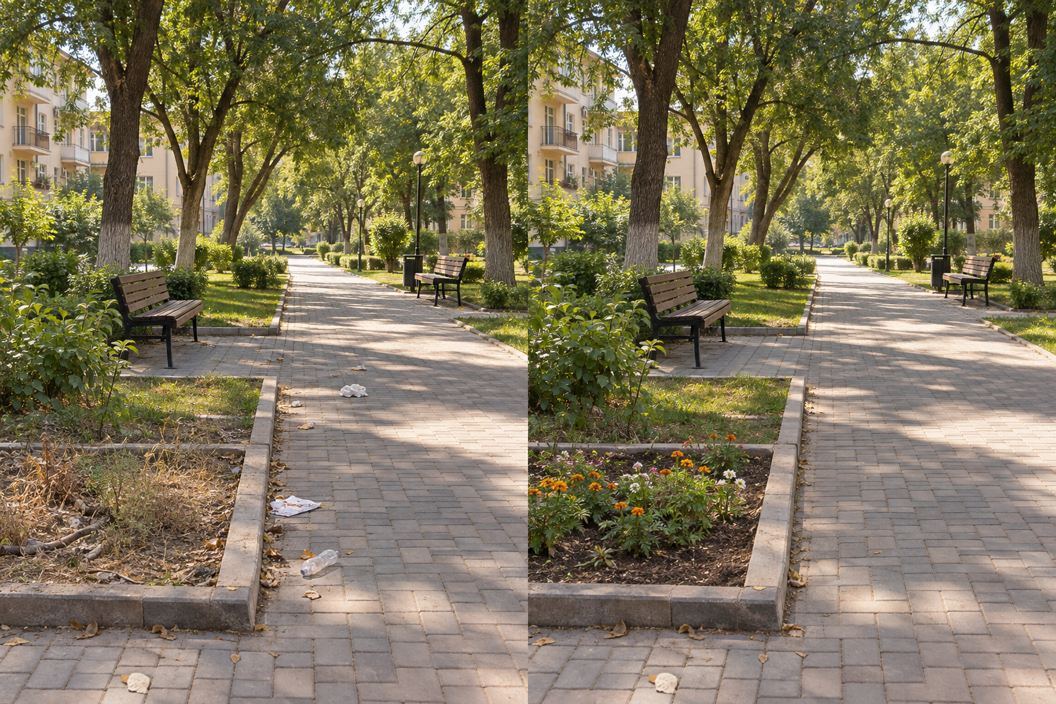 After: A little care. A different park.